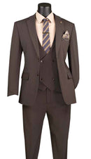 Men Church Suit MV2K-3-Brown