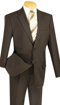 Classic Fit Men Suit 2PP-Brown - Church Suits For Less