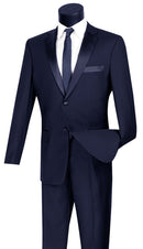 Slim Fit Tuxedo T-SC900-Navy - Church Suits For Less