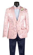 Men Slim Fit Sport Coat BSF-19-Pink