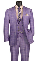 Classic Fit  Men Suit V2RW-7 Light Purple