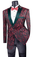 Men Regular Fit Sport Jackett BF-2-Red - Church Suits For Less