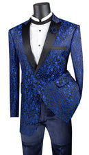 Men Regular Fit Sport Jacket BF-2-Blue - Church Suits For Less