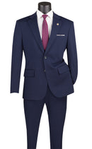 Slim Fit Men Suit SDX-3 Navy - Church Suits For Less