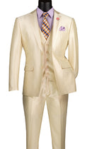 Slim Fit Men Suit SV2D-1 Champagne Beige - Church Suits For Less