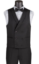 Slim Fit Men Suit SV2K-5-Black - Church Suits For Less