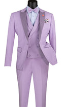 Slim Fit Men Suit SV2K-5-Lavender - Church Suits For Less