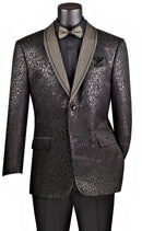 Men Regular Fit Sport Coat BF-6 -Black - Church Suits For Less