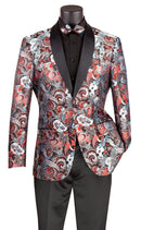 Men Modern Fit Sport Jacket BM-3 Burgundy - Church Suits For Less