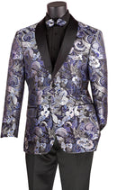 Men Modern Fit Sport Jacket BM-3 Navy - Church Suits For Less