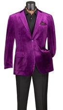 Men Regular Fit Sport Coat B-27-Purple