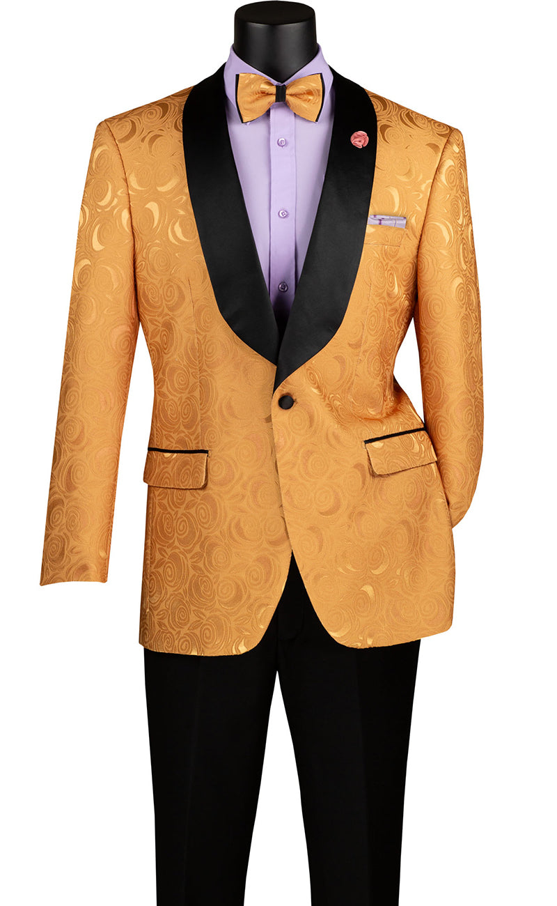 Vinci Slim Fit Jacket BF-8-Gold