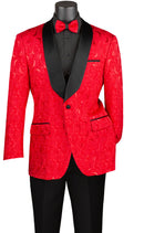 Men Regular Fit Sport Jacket BF-8-Red - Church Suits For Less