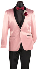 Men Slim Fit Sport Coat BST-1-Pink - Church Suits For Less