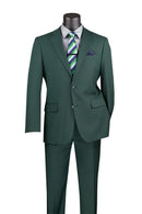 Classic Fit Men Suit F-2C900-Hunter Green - Church Suits For Less