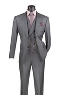 Men Church Suit MV2K-2 Charcoal - Church Suits For Less