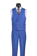 Men Church Suit MV2K-2 French Blue - Church Suits For Less