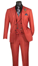 Men Church Suit MV2K-2 Brick Red
