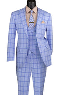 Men Church Suit MV2W-5 Light Blue - Church Suits For Less
