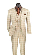 Men Church Suit MV2W-3-Khaki - Church Suits For Less