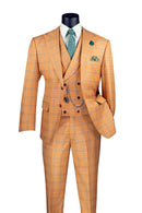 Men Church Suit MV2W-3-Orange - Church Suits For Less