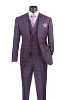 Men Church Suit MV2W-3-Purple - Church Suits For Less