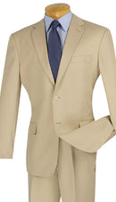 Slim Fit Men Suit S-2PP-Beige - Church Suits For Less