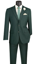 Slim Fit Men Suit SC900-12- Hunter Green - Church Suits For Less