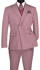 Double Breasted Slim Fit Men Suit SDB-1 Lilac