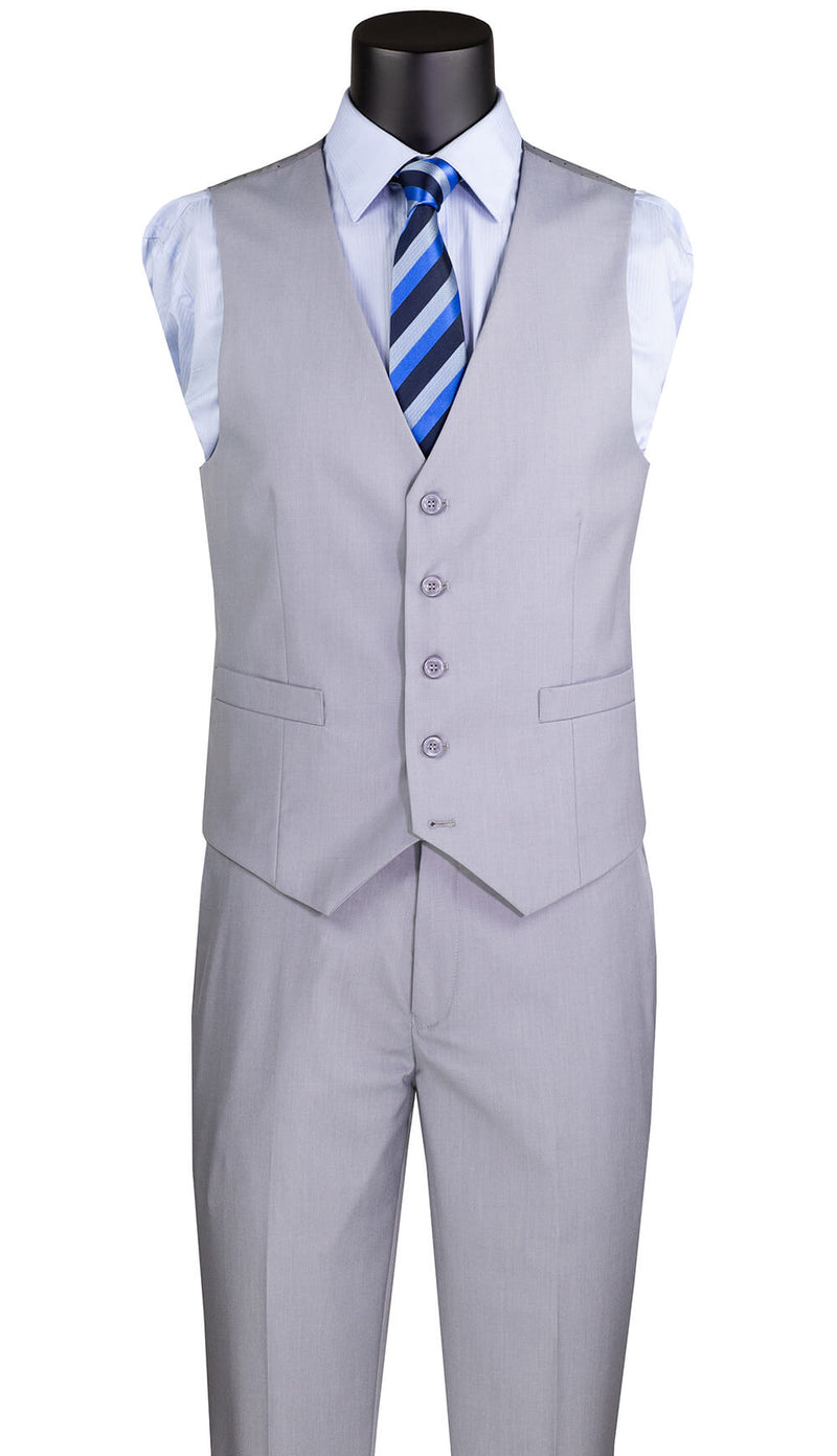 Vinci Suit SV2900-Lt. Grey - Church Suits For Less