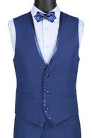 Slim Fit Men Suit SV2T-8C-Blue - Church Suits For Less