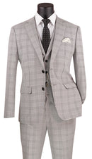 Slim Fit Men SuitSV2W-6-Gray - Church Suits For Less