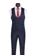 Slim Fit Men Suit SV2W-8-Navy - Church Suits For Less