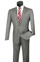 Slim Fit Men Suit SC900-12-Medium Gray - Church Suits For Less