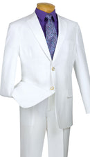 Men Classic Fit Sport Coat Z-2PP-White - Church Suits For Less