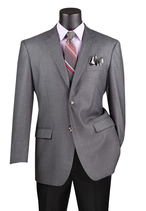 Vinci Men Sport Coat B-TR-Medium Gray