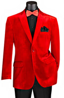 Men Regular Fit Sport Coat B-27-Red - Church Suits For Less