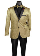 Men Slim Fit Sport Coat BSQ-5 Gold - Church Suits For Less