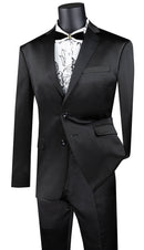Ultra Slim Sport Jacket UST-1-Black - Church Suits For Less
