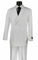 Double Breasted Men Suit DC900-1-White - Church Suits For Less