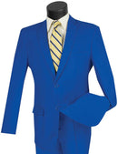 Slim Fit Men Suit S-2PP-Royal Blue - Church Suits For Less
