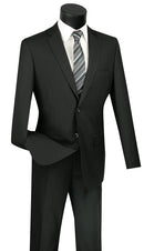Slim Fit Men Suit SC900-12-Black - Church Suits For Less