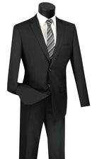 Slim Fit Men Suit SC900-12C-Black - Church Suits For Less