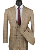 Classic Fit Men Suit V2RW-7 Camel - Church Suits For Less