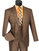 Classic Fit Men Suit V2RW-7 Chestnut - Church Suits For Less