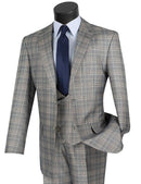 Men Church Suit V2RW-7C Gray - Church Suits For Less
