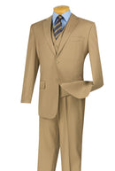 Classic Fit Men Suit V2TR-Khaki - Church Suits For Less