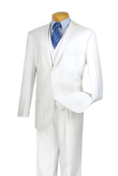 Classic Fit Men Suit V2TR-White - Church Suits For Less