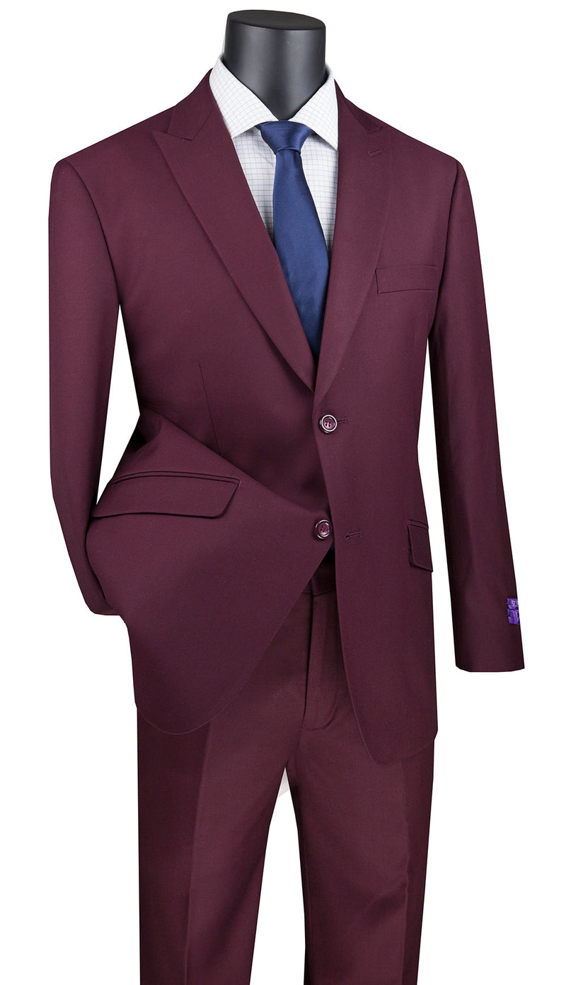 Men Church Suit M2TR-Maroon - Church Suits For Less