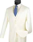 Slim Fit Men Suit SV2900-Ivory - Church Suits For Less